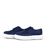 Rakerplus Derby Lacivert Mat Beyaz Taban  Çocuk Klasik Ayakkabı