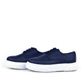 Rakerplus Derby Lacivert Mat Beyaz Taban  Çocuk Klasik Ayakkabı