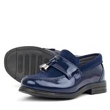 Rakerplus Lacivert Rugan Loafer Erkek Bebek Ayakkabı