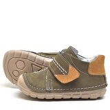 Rakerplus Popeye Hakiki Deri Haki İlk Adım Unisex Bebek Ayakkabısı