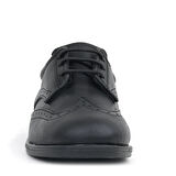 Rakerplus Titan Siyah Mat Bağcıklı Erkek Bebek Ayakkabı