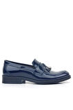 Rakerplus Loafer Lacivert Rugan Erkek Klasik Çocuk Ayakkabı