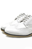 Rakerplus Titan Beyaz Rugan Bağcıklı Klasik Erkek Çocuk Klasik Ayakkabı