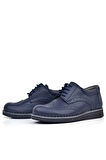 Rakerplus Lacivert Mat Bağcıklı Erkek Çocuk Klasik Ayakkabı