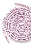 Pembe Beyaz Simli 5 MM Yuvarlak Bot Bağcığı