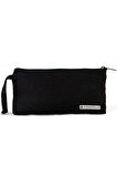 Rakerplus Siyah 21x10 cm Fermuarlı Gabardin Kumaş Kalemlik