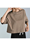 Sheforshe Ss23 210296 Kadın T-Shirt Vizon  S-M