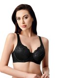 New Bra 342305 Kadın Dantel Detaylı Balenli Toparlayacı Minimizer Sutyen