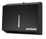 Omnisoft Paslanmaz Z Katlama Kağıt Havlu Dispenseri Siyah 200'lü  
