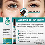 Aydınlatıcı Göz Altı Serumu %0,5 Kafein Hyaluronik Asit C Vitamini Niasinamid 10 ml