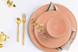 The Mia Basic Kase 6 Lı Set Somon Pembe - 15 cm