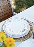 The Mia Daily Tunes Servis Tabağı 6 Lı Set - 26 cm