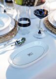 The Mia Daily Tunes Oval Servis 4lü Set 17cm