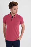 Dynamo Erkek Polo Yaka Likralı T-shirt Gül T621
