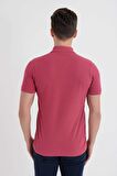 Dynamo Erkek Polo Yaka Likralı T-shirt Gül T621