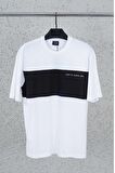 Dynamo Erkek Beyaz 0 Yaka Oversize T-shirt 967  