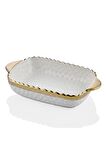 Hammered Whıte Gold Servis Kabı 23cm