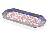 LAMEDORE TEA DELİGHT KAYIK TABAK 33 CM RECTANGULAR TRAY BLOOMİNG BAROQUE 1 ADET