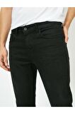 Erkek Siyah Skinny Fit Jean Pantolon