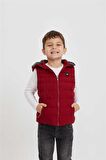 Caspian Erkek Çocuk Yelek Bordo