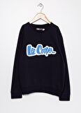 Lee Cooper O Yaka Baskılı Erkek Çocuk Lacivert Sweatshirt