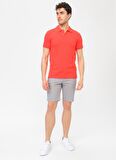Lee Cooper Polo Yaka Kısa Kollu Mercan Erkek Polo T-Shirt