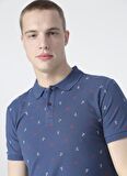 Lee Cooper Anchors İndigo Polo Yaka T-Shirt