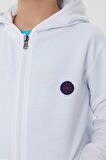 Leo Erkek Çocuk Kapüşonlu Sweatshirt Beyaz