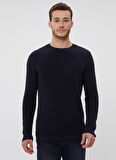 Lee Cooper Yuvarlak Yaka Pamuklu Lacivert Kazak