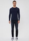 Lee Cooper Yuvarlak Yaka %100 Pamuklu Lacivert Erkek Sweatshirt