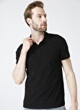 Lee Cooper Polo Yaka Kısa Kol Dar KalıpDesenli Mixed Mavi Erkek T-Shirt