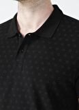 Lee Cooper Polo Yaka Kısa Kol Dar KalıpDesenli Mixed Mavi Erkek T-Shirt