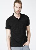 Lee Cooper Polo Yaka Kısa Kol Dar KalıpDesenli Mixed Mavi Erkek T-Shirt