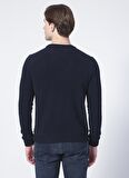 Lee Cooper 221 Lcm 241043 Newdiagonal Bisiklet Yaka Normal Kalıp Düz Koyu Lacivert Erkek Sweatshirt