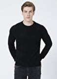 Lee Cooper 221 Lcm 241045 Newdwade  Bisiklet Yaka Normal Bel Normal Kalıp Düz Siyah Erkek Sweatshirt