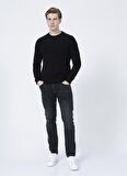 Lee Cooper 221 Lcm 241045 Newdwade  Bisiklet Yaka Normal Bel Normal Kalıp Düz Siyah Erkek Sweatshirt