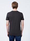 Lee Cooper 222 Lcm 242012 Brice Bisiklet Yaka Slim Fit Baskılı Antrasit ErkekT-Shirt