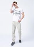 Lee Cooper Bisiklet Yaka Slim Fit Baskılı Beyaz Erkek T-Shirt - 222 LCM 242021 Stylish