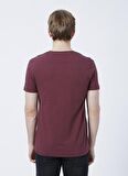 Lee Cooper 222 Lcm 242030 Kenway Bisiklet Yaka Slim Fit Baskılı Mürdüm Erkek T-Shirt