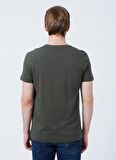 Lee Cooper 222 Lcm 242030 Kenway Bisiklet Yaka Slim Fit Baskılı Haki Erkek T-Shirt