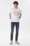 Lee Cooper Erkek Merlin O Yaka T-Shirt 625242035 Beyaz