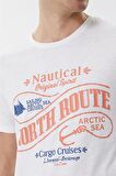 Lee Cooper Erkek Merlin O Yaka T-Shirt 625242035 Beyaz