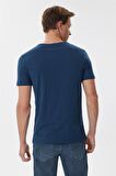 Lee Cooper Erkek Merlin O Yaka T-Shirt 625242035 Lacivert