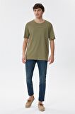 Lee Cooper Erkek Thomas O Yaka T-Shirt 625242041 Haki