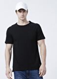 Lee Cooper Bisiklet Yaka Slim Fit Düz Siyah Erkek T-Shirt - 222 Lcm 242042 Daniel