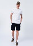 Lee Cooper 222 Lcm 242044 Berry SlimFit Beyaz Erkek T-Shirt