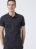 Lee Cooper Polo Yaka Desenli Antrasit Erkek T-Shirt 222 LCM 242050 BERNARD ANTRASIT
