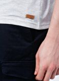 Lee Cooper Bisiklet Yaka Düz Gri Melanj Erkek T-Shirt 222 LCM 242053 BAINES GRI MELANJ