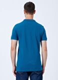 Lee Cooper Polo Yaka Pike Desenli Petrol Erkek T-Shirt 222 LCM 242057 TWINS