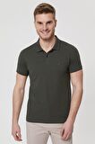 Lee Cooper Polo Yaka Pike Desenli Açık Yeşil Erkek T-Shirt 222 LCM 242057 TWINS OLIVE